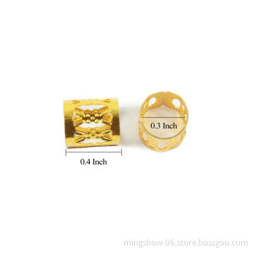 Dreadlocks Beads Aluminum Metal Cuffs Hair Decoration Braiding Hair Jewelry